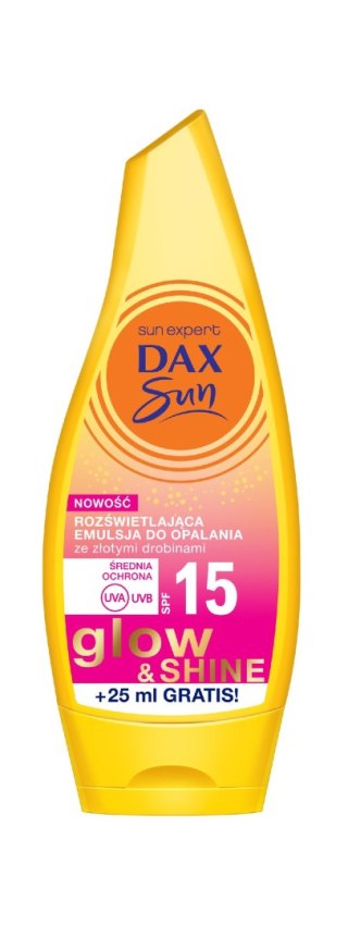 Dax Sun Rozświetlająca Emulsja do opalania Glow&Shine SPF15 175ml