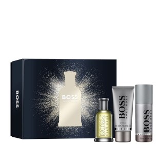 HUGO BOSS Zestaw prezentowy Bottled (woda toaletowa 100ml + żel pod prysznic 100ml + dezodorant w sprayu 150ml)