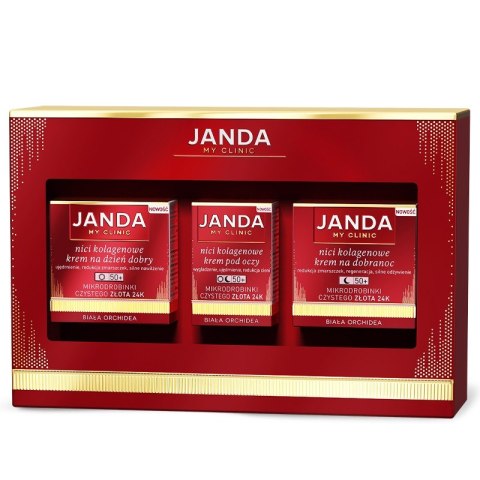 JANDA My Clinic Zestaw prezentowy Nici Kolagenowe 50+ (krem n/dzień dobry+krem n/dobranoc+krem p/oczy) JANDA My Clinic Zestaw prezentowy Nici Kolagenowe 50+ (krem n/dzień dobry+krem n/dobranoc+krem p/oczy)