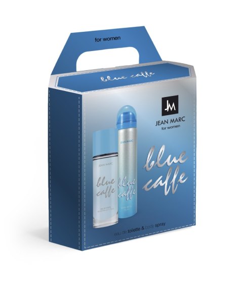 JEAN MARC Blue Caffe Zestaw prezentowy damski - woda toaletowa 50 ml + dezodorant 75 ml