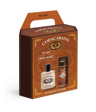 JEAN MARC Copacabana Zestaw prezentowy męski - dezodorant 150 ml + woda po goleniu 100 ml