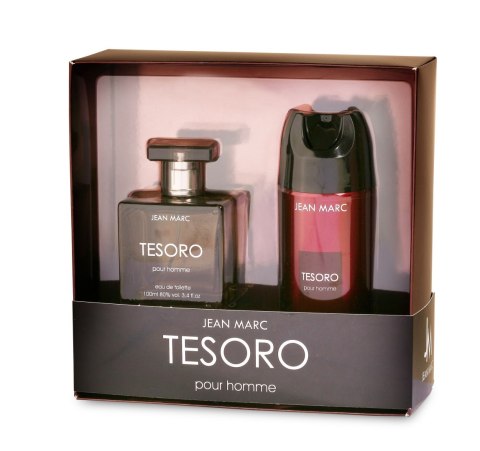 JEAN MARC Tesoro Zestaw prezentowy męski - woda toaletowa 100 ml + dezodorant 150 ml