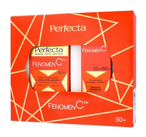 PERFECTA Zestaw prezentowy Fenomen C 50+ (Krem do twarzy 50 ml + Krem pod oczy i na powieki 15 ml)