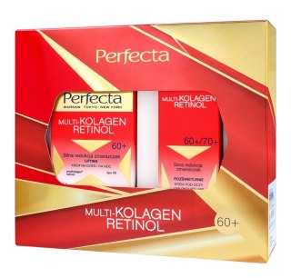 PERFECTA Zestaw prezentowy Multikolagen Retinol 60+ (Krem do twarzy 50 ml + Krem pod oczy 15 ml)