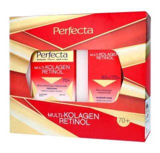 PERFECTA Zestaw prezentowy Multikolagen Retinol 70+ (Krem do twarzy 50 ml + Krem pod oczy 15 ml)