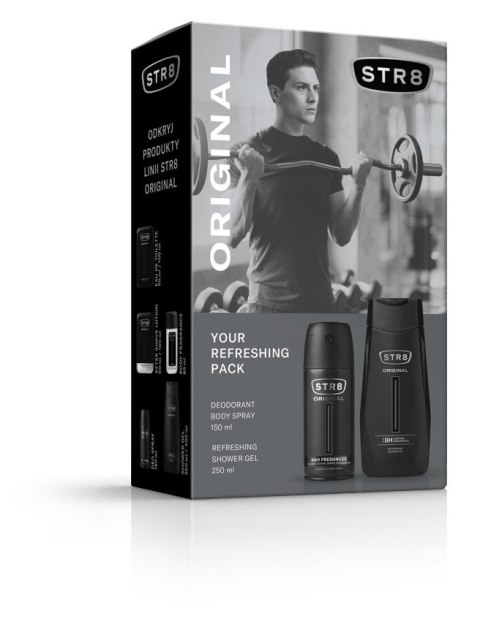 STR 8 Zestaw prezentowy Original (Deo spray 150ml+Żel pod prysznic 250ml) STR 8 Zestaw prezentowy Original (Deo spray 150ml+Żel pod prysznic 250ml)