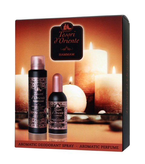 TESORI d`Oriente Zestaw prezentowy Hammam (Woda perfumowana 100 ml+ Dezodorant w sprayu 150 ml) 1 op. - 2 szt.