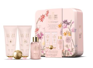 THE LUXURY BATHING COMPANY Zestaw prezentowy Wildflowers - Peony,Peach & Raspberry (puszka) 1op.
