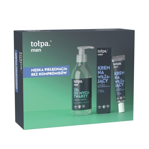 TOŁPA Zestaw prezentowy Men 2024 (Żel do mycia twarzy 195 ml + Krem nawilżający 40ml) TOŁPA Zestaw prezentowy Men 2024 (Żel do mycia twarzy 195 ml + Krem nawilżający 40ml)