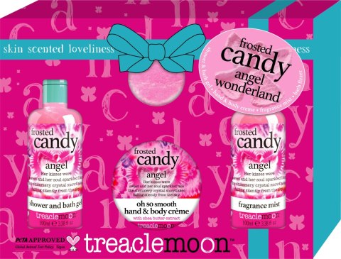 TREACLEMOON Zestaw prezentowy Frosted Candy Angel (Żel pod prysznic+Balsam do ciała+Mgiełka do ciała+Kula do kąpieli) 1 op. - 4 