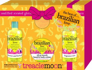 TREACLEMOON Zestaw prezentowy The Best of Brazilian Love (Żel pod prysznic+Balsam do ciała+Mgiełka do ciała+Kula do kąpieli) 1 