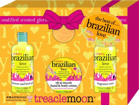 TREACLEMOON Zestaw prezentowy The Best of Brazilian Love (Żel pod prysznic+Balsam do ciała+Mgiełka do ciała+Kula do kąpieli) 1 