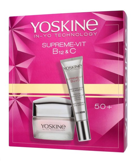 YOSKINE Supreme Vit B12+C 50+ (Krem przeciwzmarszczkowy na dzień i na noc 50 ml + Krem pod oczy 30 ml) YOSKINE Supreme Vit B12+C 50+ (Krem przeciwzmarszczkowy na dzień i na noc 50 ml + Krem pod oczy 30 ml)