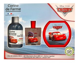 CORINE DE FARME Disney Zestaw prezentowy Cars (woda toaletowa 50ml + Żel pieniący 3w1 300ml + Pudełko na przekąski)