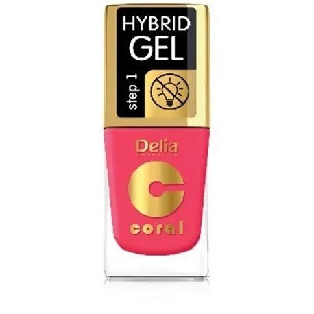DELIA COSMETICS Coral Hybrid Gel Lakier hybrydowy do paznokci nr 102 Romantic Rose 11ml DELIA COSMETICS Coral Hybrid Gel Lakier hybrydowy do paznokci nr 102 Romantic Rose 11ml