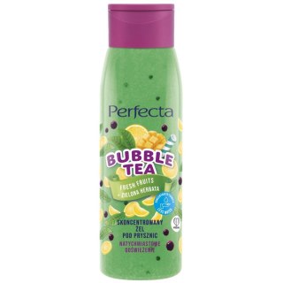 PERFECTA Bubble Tea Skoncentrowany żel pod prysznic - Fresh Fruits + Zielona Herbata 400 ml