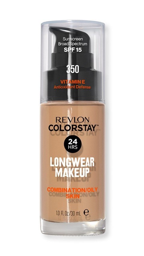 Revlon Colorstay 24H Longwear Podkład kryjąco-matujący nr 350 Rich Tan - cera mieszana i tłusta 30ml Revlon Colorstay 24H Longwear Podkład kryjąco-matujący nr 350 Rich Tan - cera mieszana i tłusta 30ml