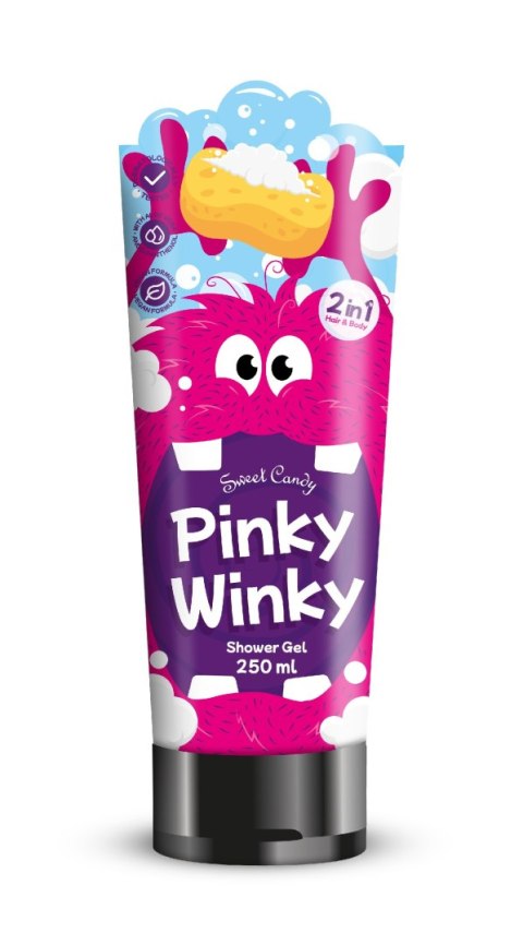 SWEET CANDY Szampon i żel pod prysznic 2w1 - Pinky Winky 250 ml