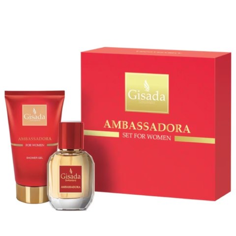 Ambassadora zestaw woda perfumowana spray 50ml + żel pod prysznic 100ml