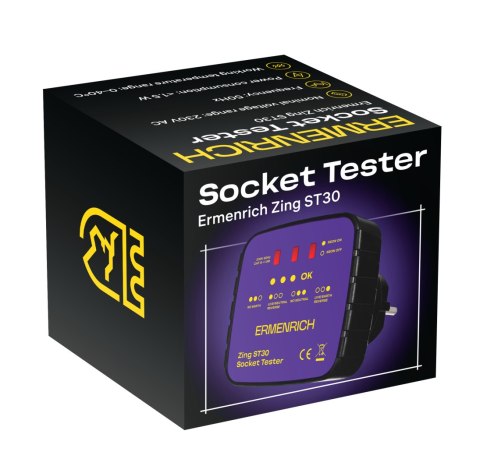 Ermenrich Tester do gniazd sieciowych Ermenrich Zing ST30