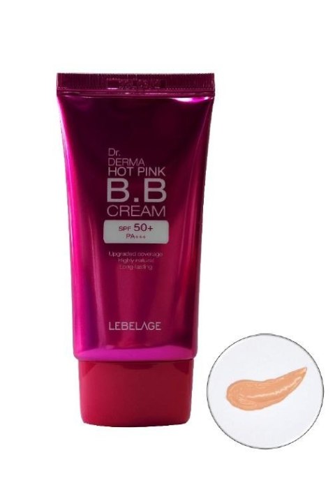 LEBELAGE Krem BB SPF 50+ Dr. Derma Hot Pink 30 ml LEBELAGE Krem BB SPF 50+ Dr. Derma Hot Pink 30 ml