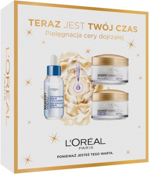 LOREAL Zestaw Prezentowy Ekspert Wieku 60+ (krem na dzień+krem na noc+serum)