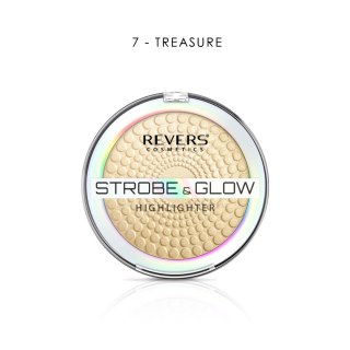 REVERS Puder rozświetlający STROBE & GLOW HIGHLIGHTER 07 Treasure 8 g