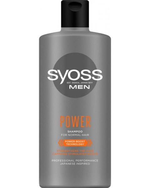 SYOSS szampon Men Power&Strenght 440ml 7395 SYOSS szampon Men Power&Strenght 440ml 7395