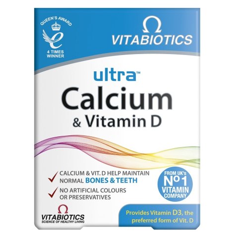 Ultra Calcium & Vitamin D suplement diety 30 tabletek