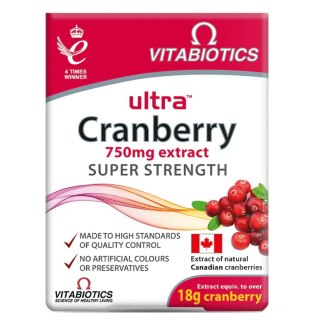 Ultra Cranberry 750mg suplement diety 30 tabletek