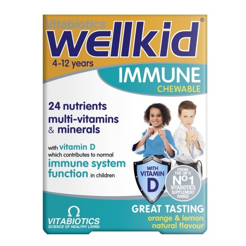 Wellkid Immune suplement diety dla dzieci 30 tabletek do żucia