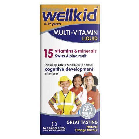 Wellkid Multi-Vitamin Liquid multiwitamina w płynie suplement diety 150ml