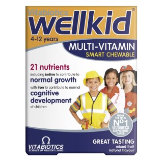 Wellkid Multi-Vitamin suplement diety dla dzieci 30 tabletek do żucia