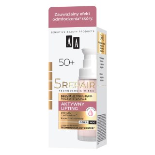 AA Technologia Wieku 5 Repair 50+ Serum liftingująco-rozświetlające Aktywny Lifting na dzień i noc 30 ml