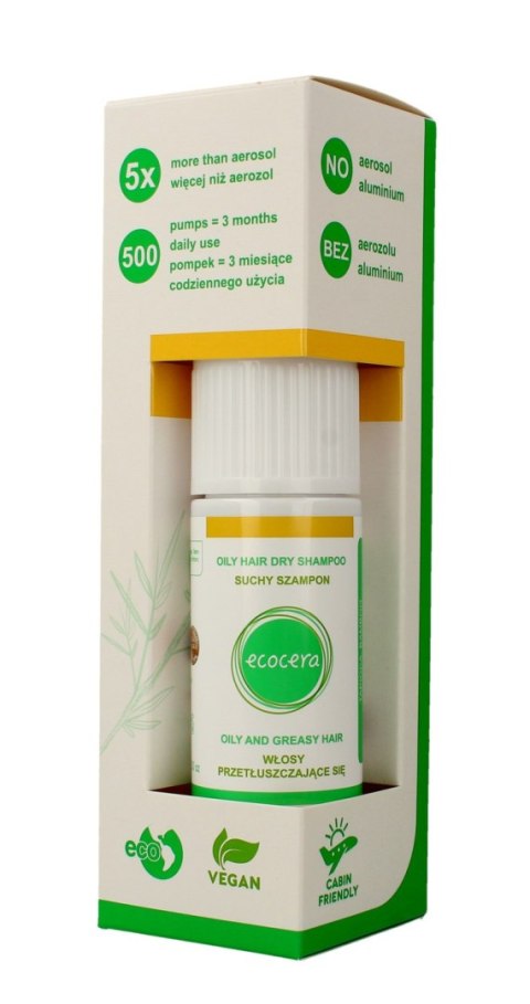 ECOCERA Suchy szampon do włosów przetłuszczających się 15g ECOCERA Suchy szampon do włosów przetłuszczających się 15g