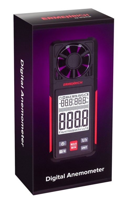 Ermenrich Wiatromierz cyfrowy Ermenrich Seek DN10 Ermenrich Wiatromierz cyfrowy Ermenrich Seek DN10