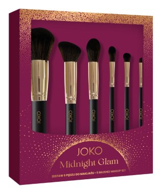 JOKO Midnight Glam Zestaw pędzli do makijażu 1 op. - 6 szt.