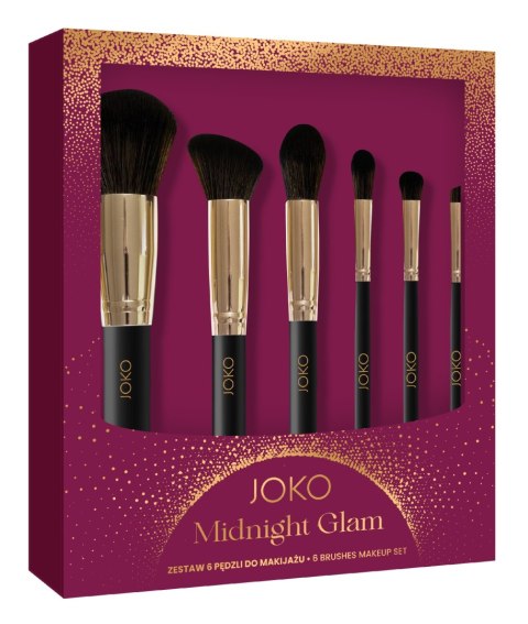 JOKO Midnight Glam Zestaw pędzli do makijażu 1 op. - 6 szt.