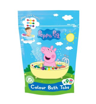 KIDS Świnka Peppa Pastylki koloryzujące do kąpieli 9 x 16g