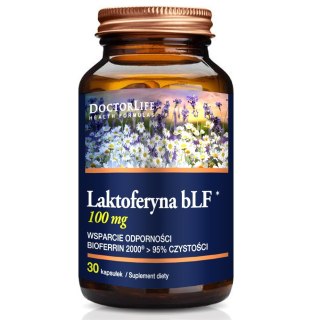 Laktoferyna bLF 100mg suplement diety wspomagający odporność 30 kapsułek