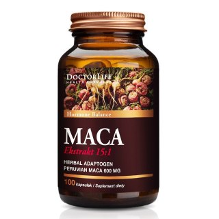 Maca ekstrakt 15:1 suplement diety 100 kapsułek