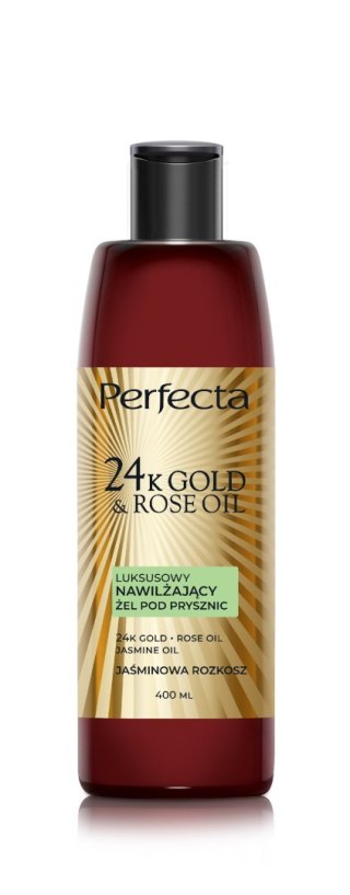 PERFECTA 24K Gold & Rose Oil Luksusowy nawilżający żel pod prysznic 400 ml