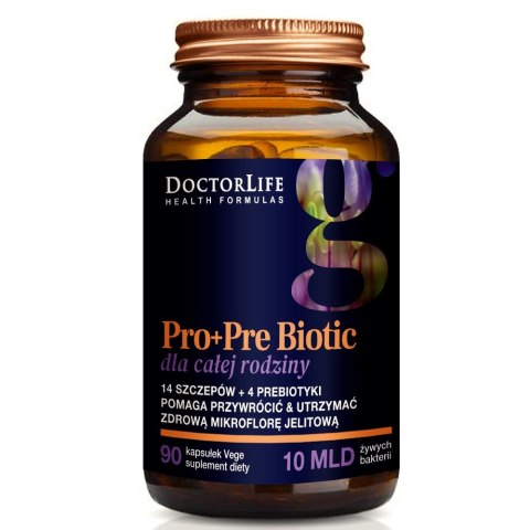 Pro+Pre Biotic suplement diety dla całej rodziny 90 kapsułek