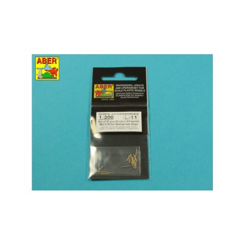 Aber Re-200 L11 Zestaw 20 luf 20 mm L/65 MG C/30 do Niemieckich okrętów