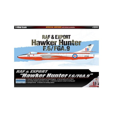 Academy 12312 F.6/FGA.9 Hawker Hunter - 1/48