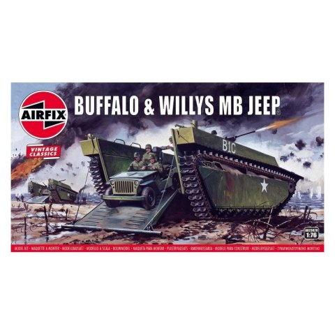 Airfix 02302V Buffalo Amphibian LVT & Jeep -1/76