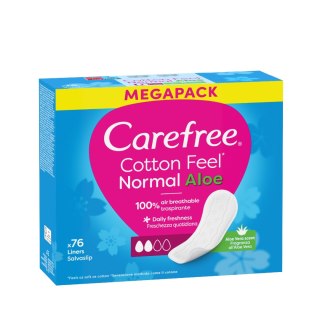 CAREFREE Cotton Feel Aloe Wkładki higieniczne - normal 1op.-76szt.