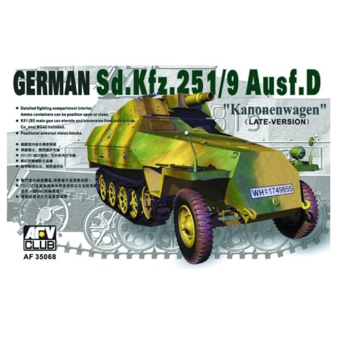 AFV Club AF35068 Sd.Kfz 251 D/9 75nn Gun HalfTruck AFV Club AF35068 Sd.Kfz 251 D/9 75nn Gun HalfTruck
