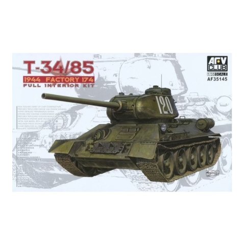 AFV Club AF35145 T-34/85 Model 1944 Factory No.174 (Full Interior Kit)