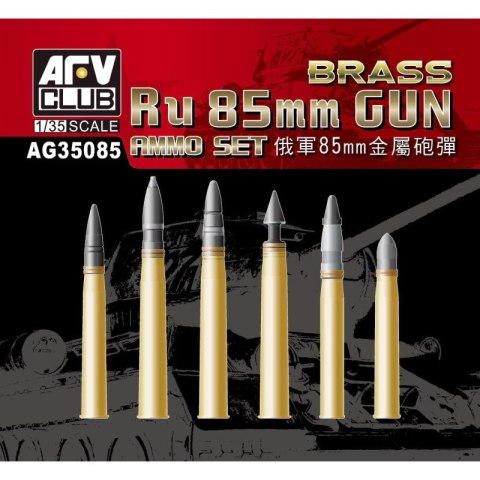 AFV Club AG35085 Ru 85mm Gun Ammo - Brass